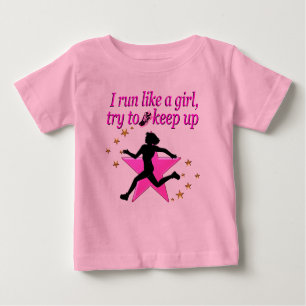 PINK STAR TRACK AND FIELD CHAMPION BABY T-Shirt