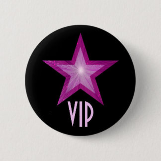 Pink Star 'VIP' button black