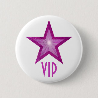 Pink Star 'VIP' button white