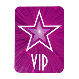 Pink Star 'VIP' flexible magnet
