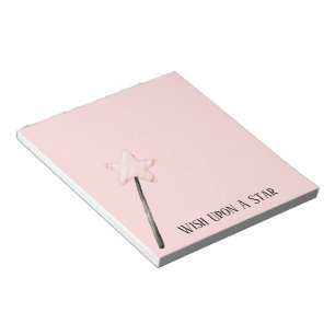 Pink Star Wish Notepad