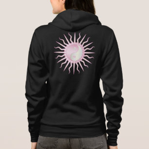 Pink Starburst Yin Yang Hoodie