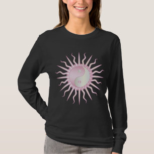Pink Starburst Yin Yang T-Shirt