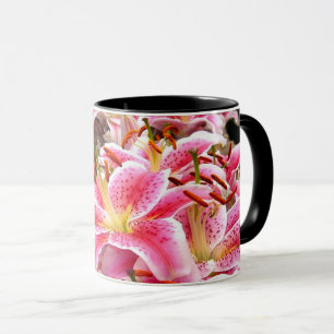 Pink Stargazer Lilies Mug