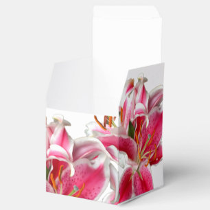 Pink Stargazer Lily Favour Box