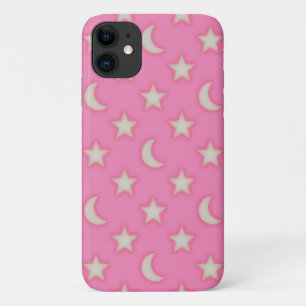 Pink stars and moons pattern Case-Mate iPhone case