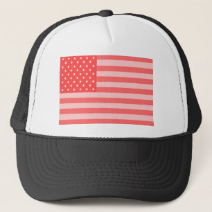 Pink Stars and Stripes Trucker Hat