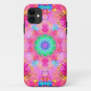 Pink Stars & Bubbles Fractal Pattern Case-Mate iPhone Case