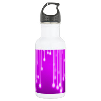 Pink stars falling 532 ml water bottle