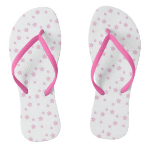 Pink Stars Flip Flops