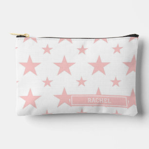 Pink Stars Pattern Constellation Pencil Case Accessory Pouch