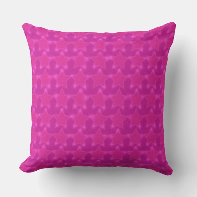 Pink Stars Pillow (Front)