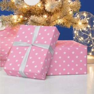 Pink Stars Wrapping Paper