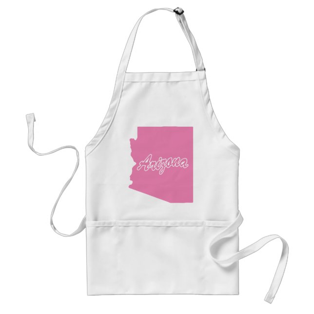 Pink State Arizona Adult Apron (Front)