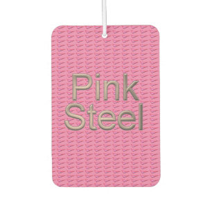 Pink Steel car air freshener