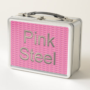 Pink Steel stainless lunchbox