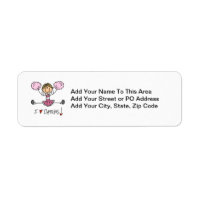 Pink Stick Figure Cheerleader T-shirts and Gifts