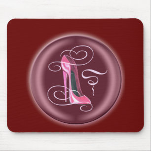 Pink Stiletto Shoe 3D Design Mouse Pad