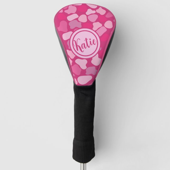Pink Stone Pattern- Golf Head Cover (Front)