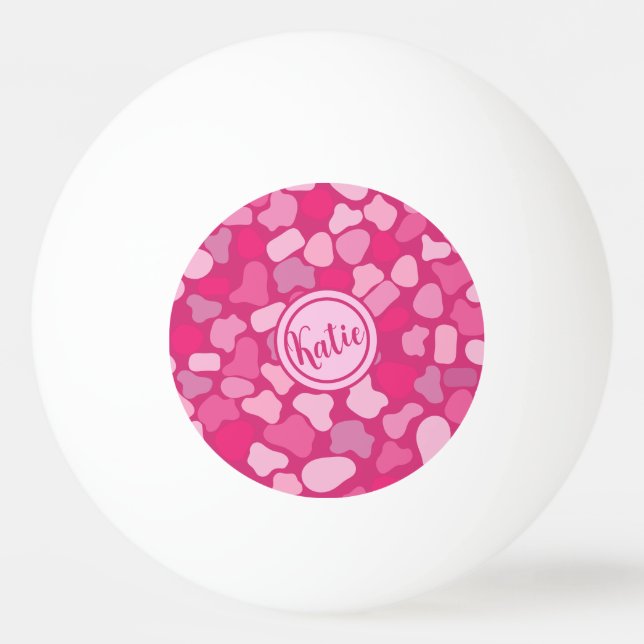 Pink Stone Pattern- Ping Pong Ball (Front)