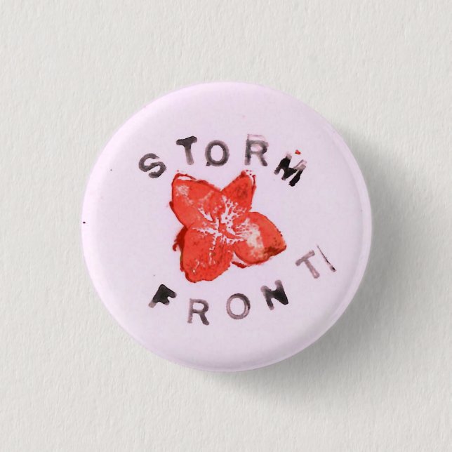 Pink Storm Front 3 Cm Round Badge (Front)