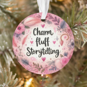 Pink Storytelling Writer Novelist  Ornament