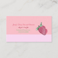 Pink Strawberry Design and Logo