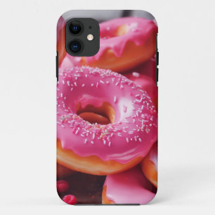 Pink Strawberry Donuts Case-Mate iPhone Case