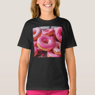 Pink Strawberry Doughnuts T-Shirt