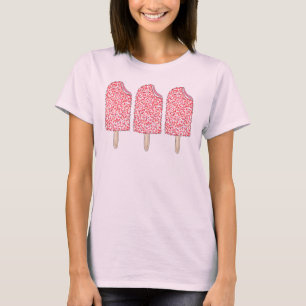 Pink Strawberry Eclair Popsicle Ice Cream Pop Tee