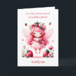 Pink Strawberry Fairy Berry Birthday Granddaughter Card<br><div class="desc">Celebrate a berry special birthday with our personalised Strawberry Fairy Girl Birthday Granddaughter card! This enchanting card is perfect for your granddaughter who loves a touch of magic. Personalise the front with her name and add a heartfelt message inside. The charming design features a whimsical strawberry fairy house, sure to...</div>