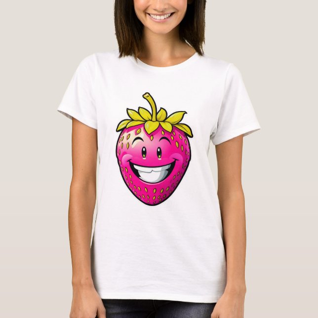 Pink Strawberry T-Shirt (Front)