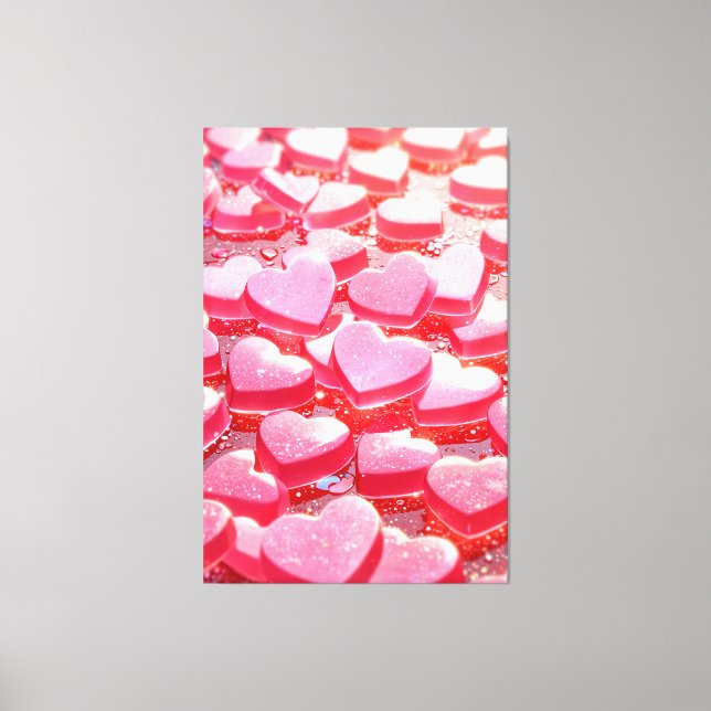 Pink Stretched Canvas Print (Front)