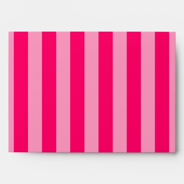Pink Stripe Background Envelope (Front)