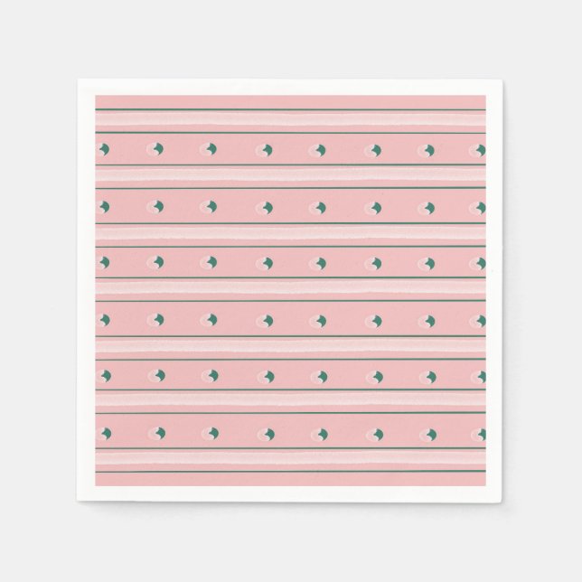 Pink Stripe Napkin (Front)