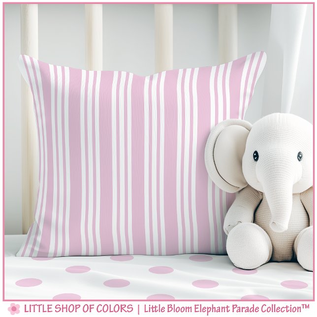 Pink Stripe Nursery Cushion (Creator Uploaded)
