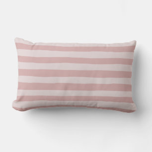 Pink Stripe Pattern Two Beautiful Shades of Pink Lumbar Cushion