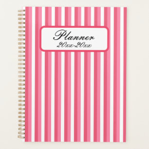 Pink Stripe Planner