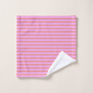 Pink Stripe Wash Cloth