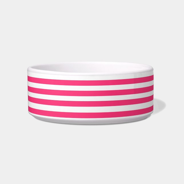 Pink Striped Bowl (Front)