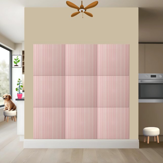 Pink Striped Ceramic Tile (Creator Uploaded)