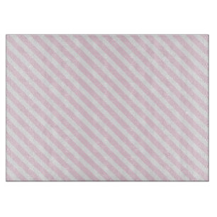 Pink Striped Cutting Board