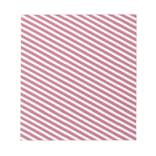 Pink Striped Pattern Notepad