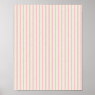 Pink Striped Poster