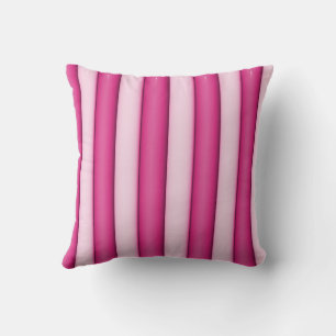 Pink Striped Preppy Coquette Girly Cushion