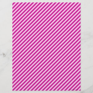 Pink Striped Scrapbook Paper