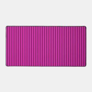 Pink Striped texture Desk Mat
