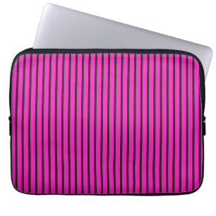 Pink Striped texture Laptop Sleeve