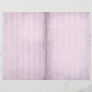 Pink Striped Vintage Journal Page