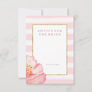Pink Stripes and Peony Advice for the Bride